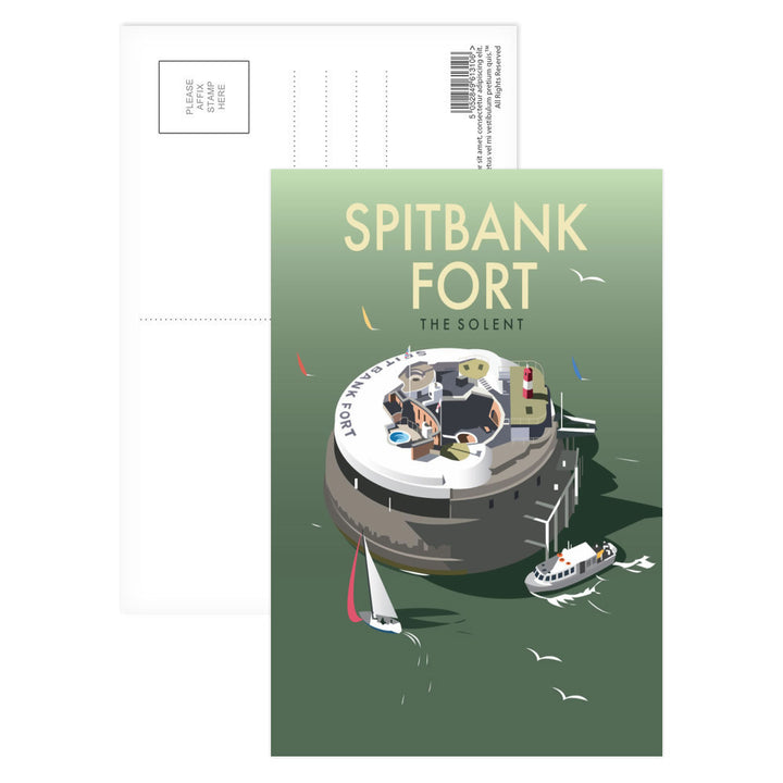 Spitbank Fort, The Solent Postcard Pack