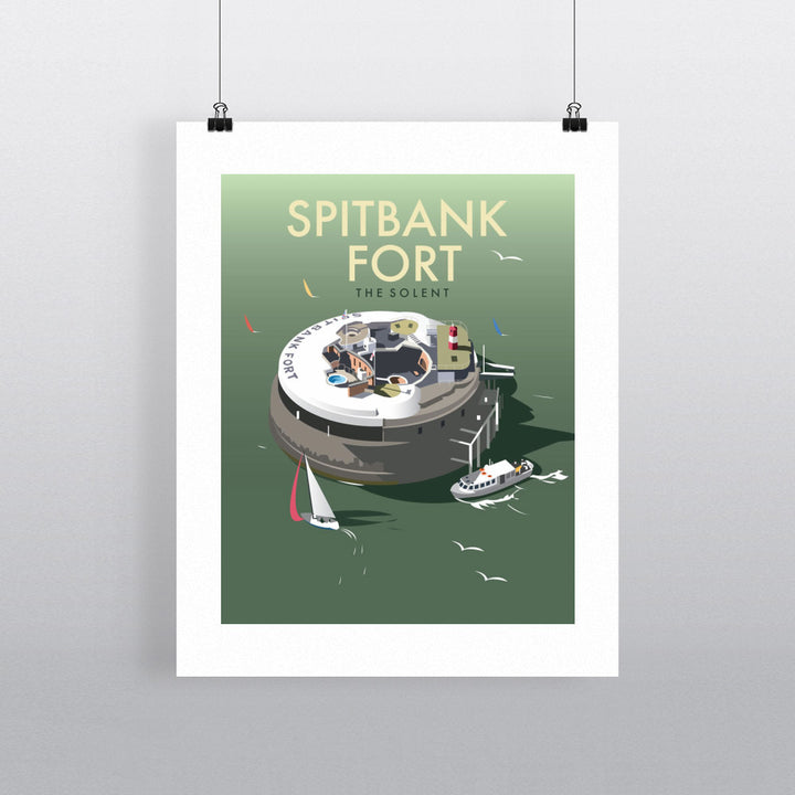 Spitbank Fort, The Solent Fine Art Print