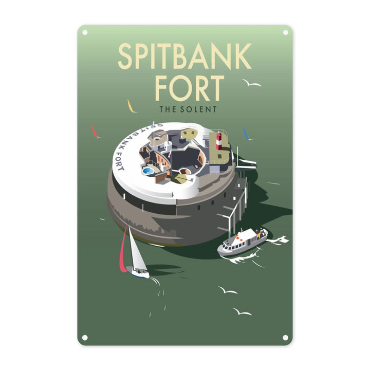 Spitbank Fort, The Solent Metal Sign