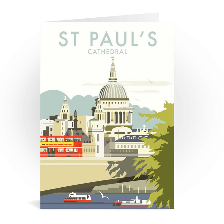St Paul's Cathedral, London Greeting Card 7x5