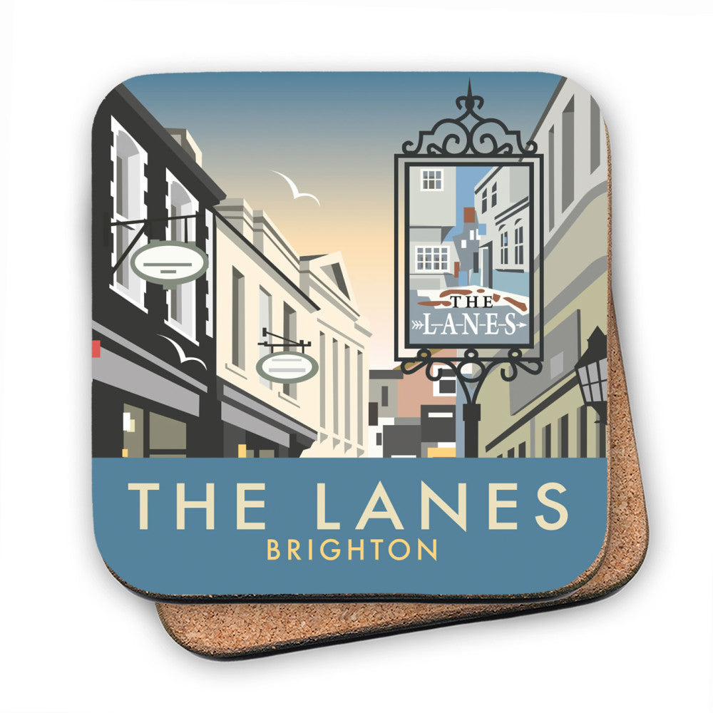 The Lanes, Brighton MDF Coaster