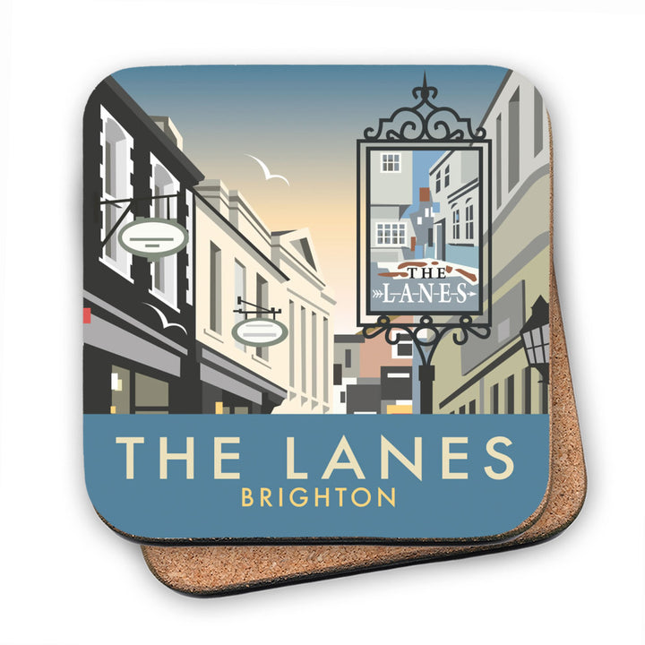 The Lanes, Brighton MDF Coaster