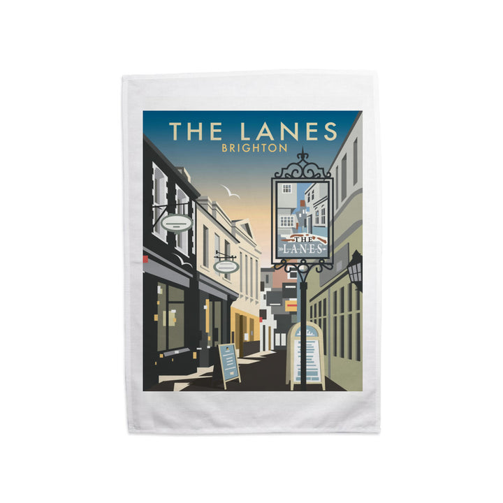 The Lanes, Brighton Tea Towel