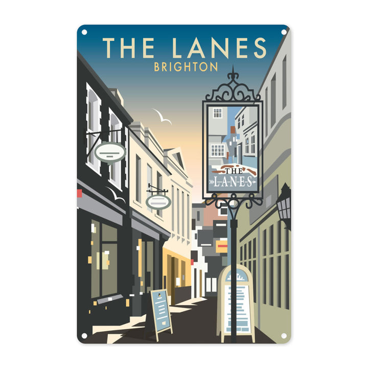 The Lanes, Brighton Metal Sign