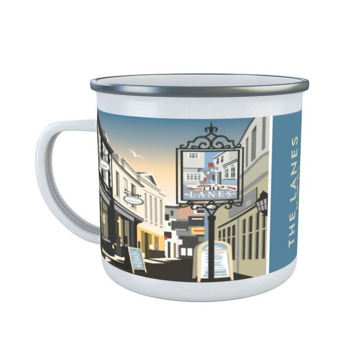 The Lanes, Brighton Enamel Mug