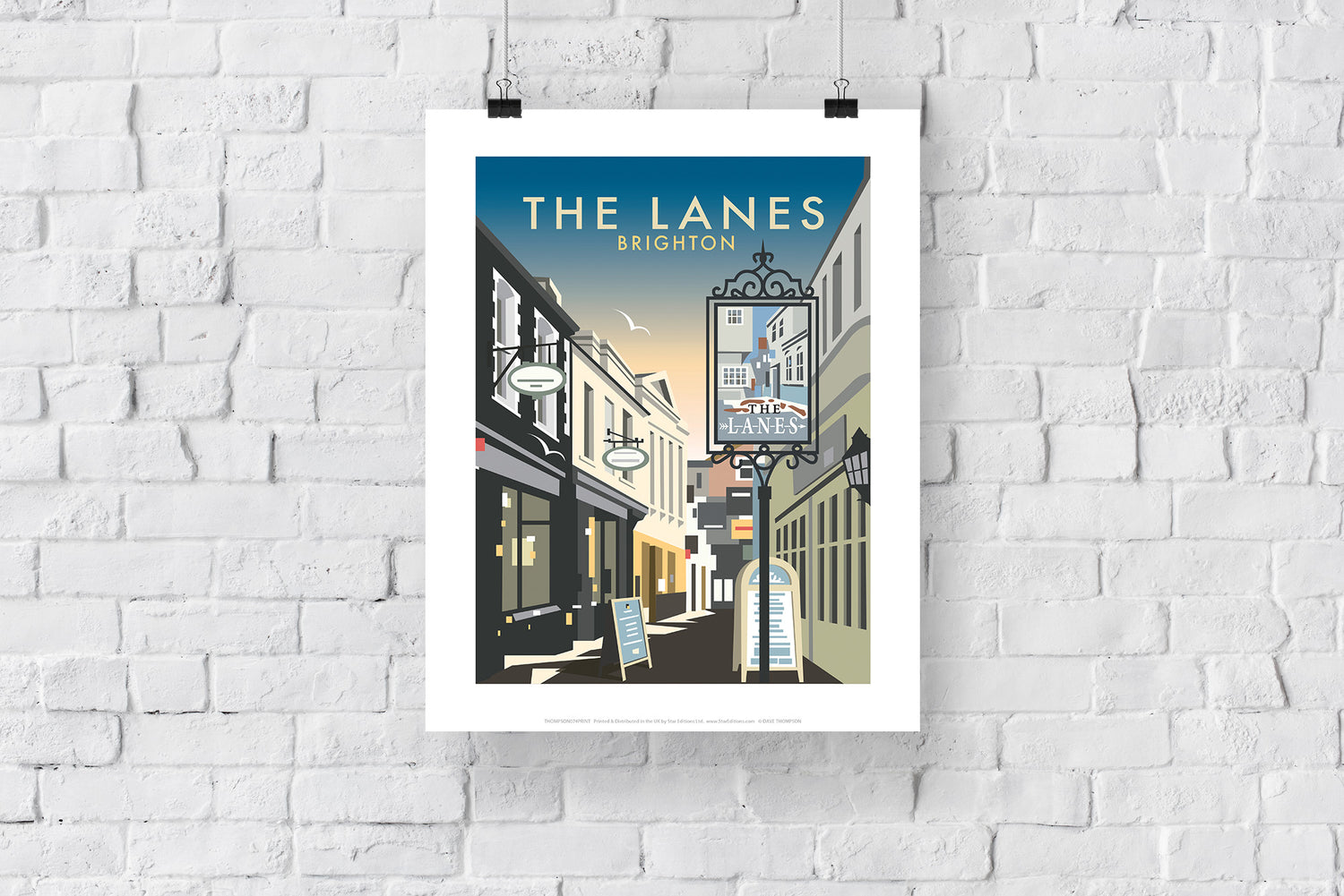 The Lanes, Brighton - Art Print