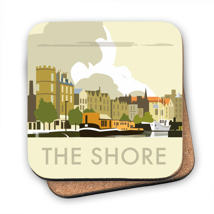 The Shore, Leith, Scotland MDF Coaster