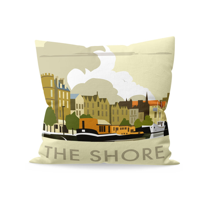 The Shore, Leith, Scotland Fibre Filled Cushion