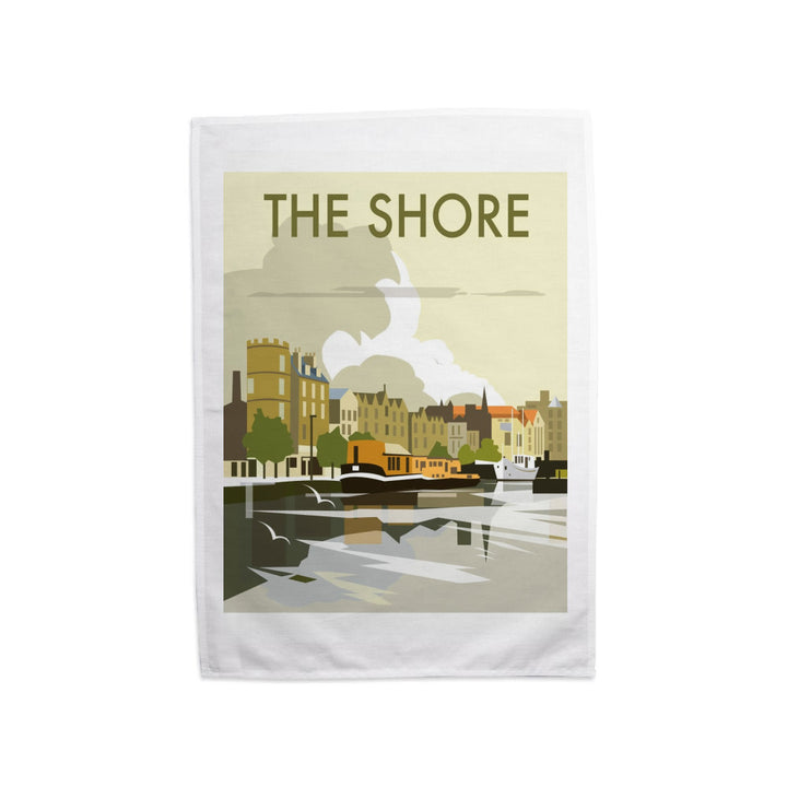 The Shore, Leith, Scotland Tea Towel