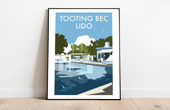 Tooting Bec Lido, London - Art Print