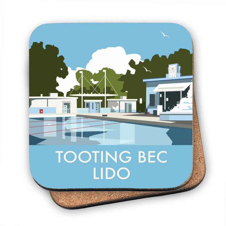 Tooting Bec Lido, London MDF Coaster