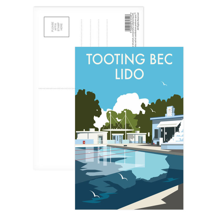 Tooting Bec Lido, London Postcard Pack