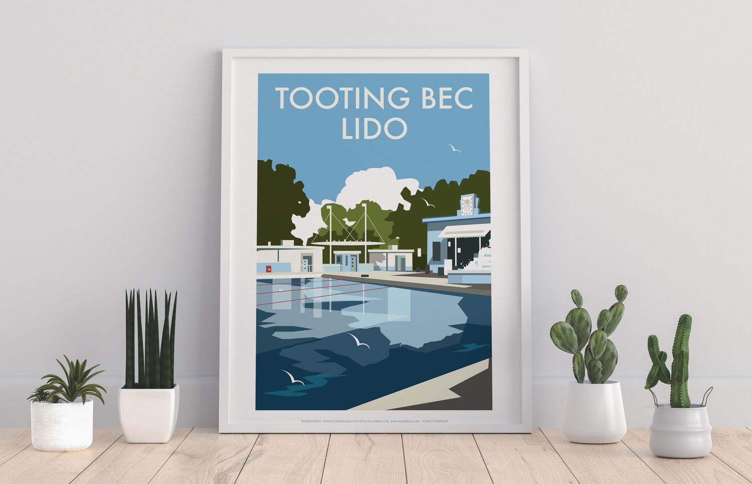 Tooting Bec Lido, London - Art Print