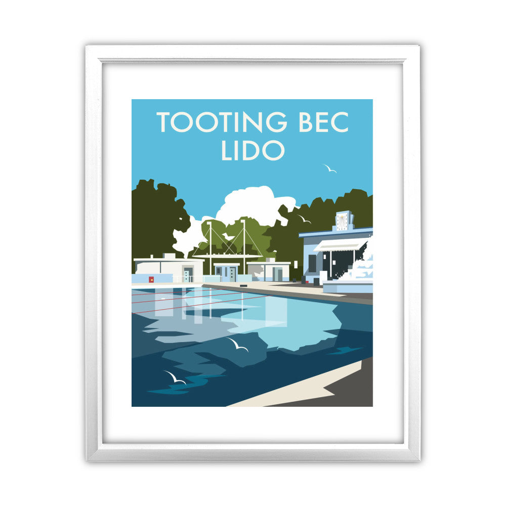 Tooting Bec Lido, London - Art Print