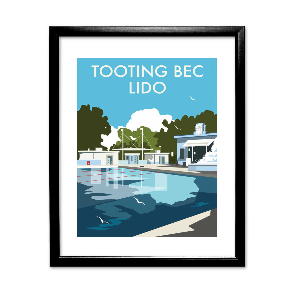 Tooting Bec Lido, London - Art Print
