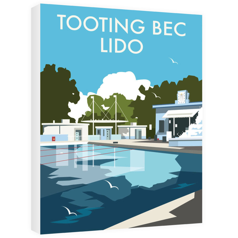 Tooting Bec Lido, London Canvas