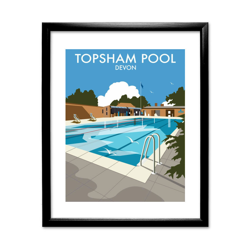 Topsham Pool, Devon - Art Print