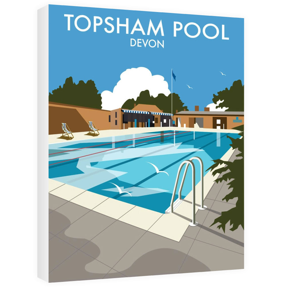 Topsham Pool, Devon Canvas