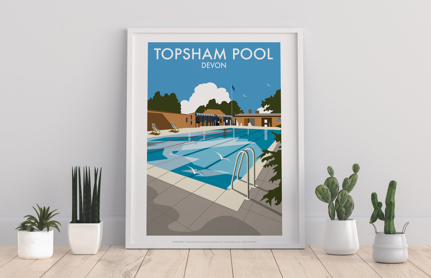 Topsham Pool, Devon - Art Print