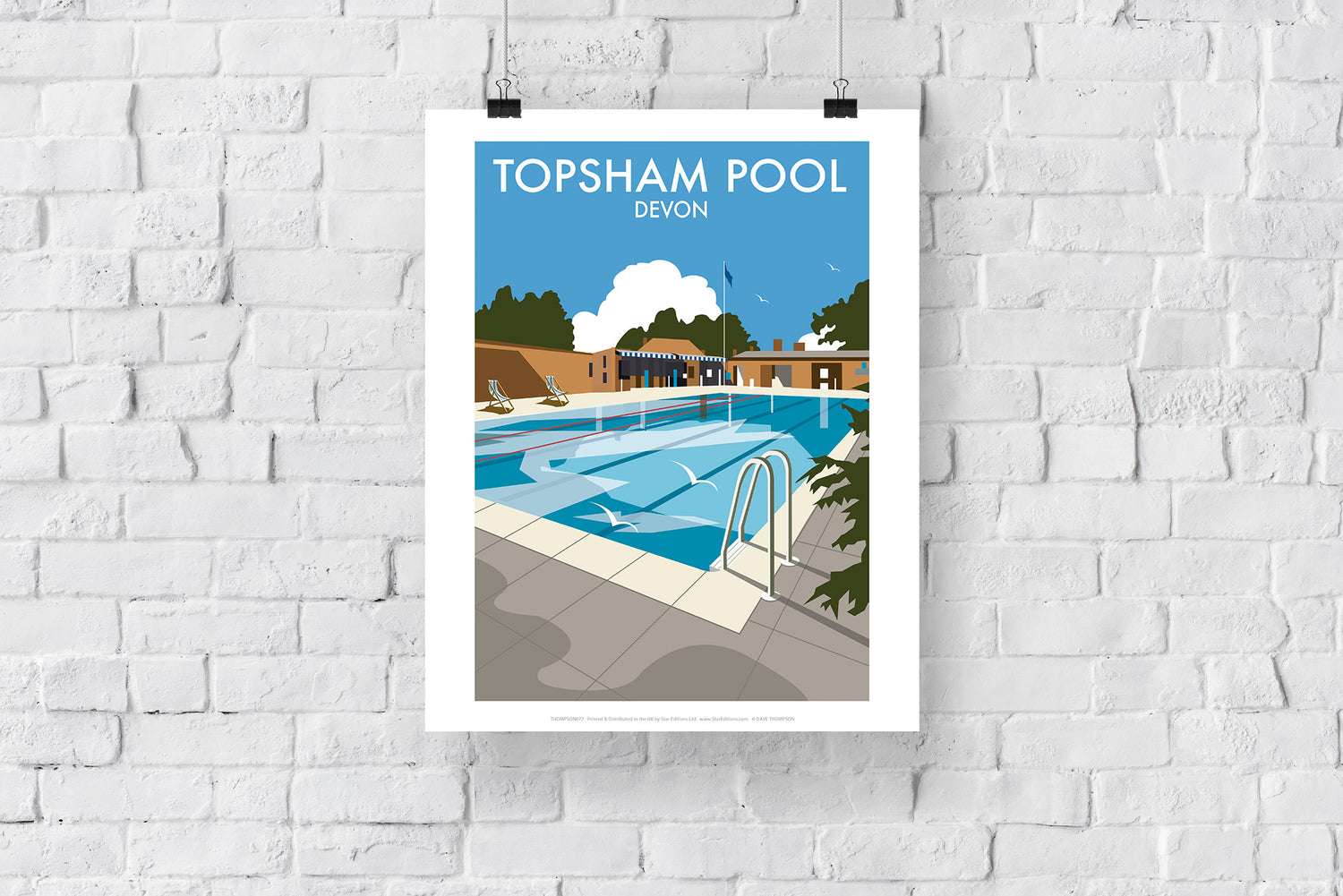 Topsham Pool, Devon - Art Print