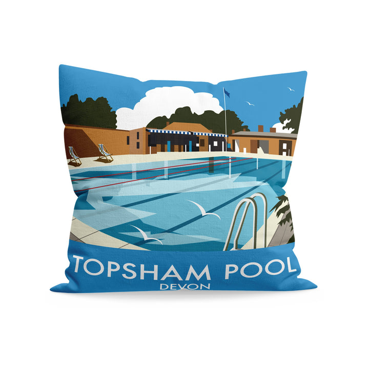 Topsham Pool, Devon Fibre Filled Cushion