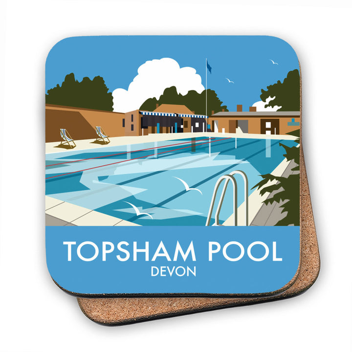 Topsham Pool, Devon MDF Coaster