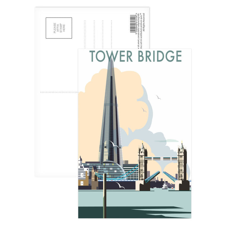 Tower Bridge and The Shard, London Postcard Pack