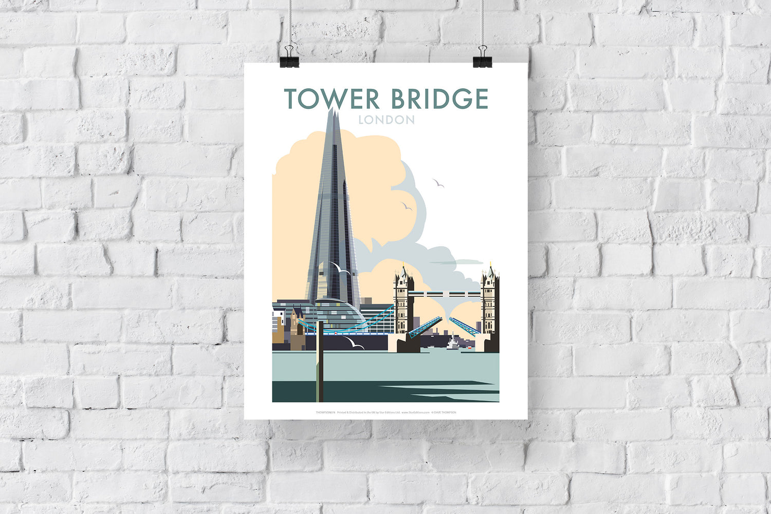 Tower Bridge and The Shard, London - Art Print
