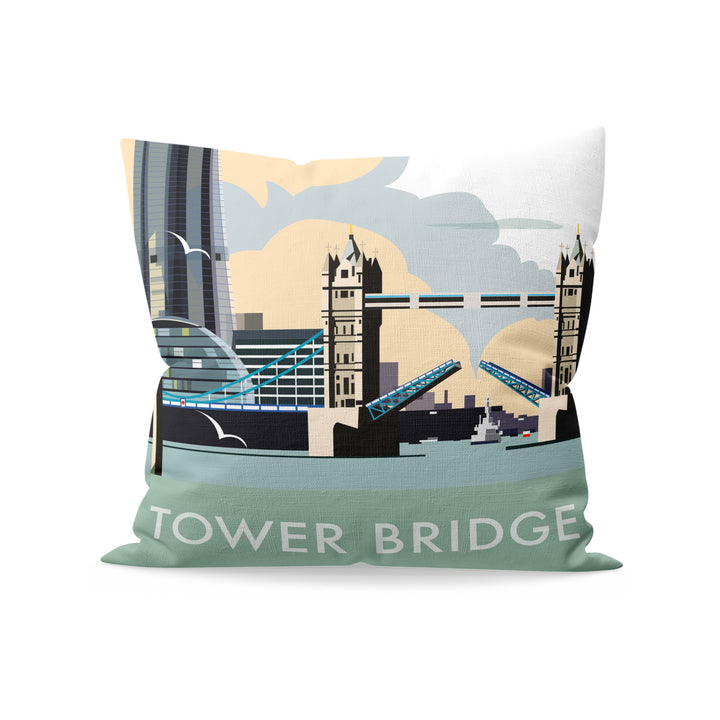 Tower Bridge and The Shard, London Fibre Filled Cushion