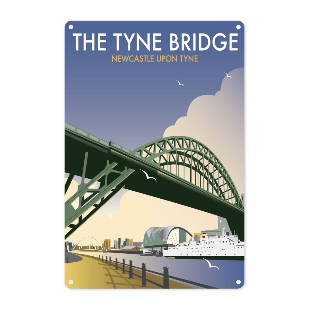 The Tyne Bridge, Newcastle Upon Tyne Metal Sign