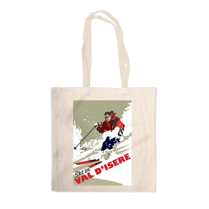 Ski in Val D'isere Canvas Tote Bag
