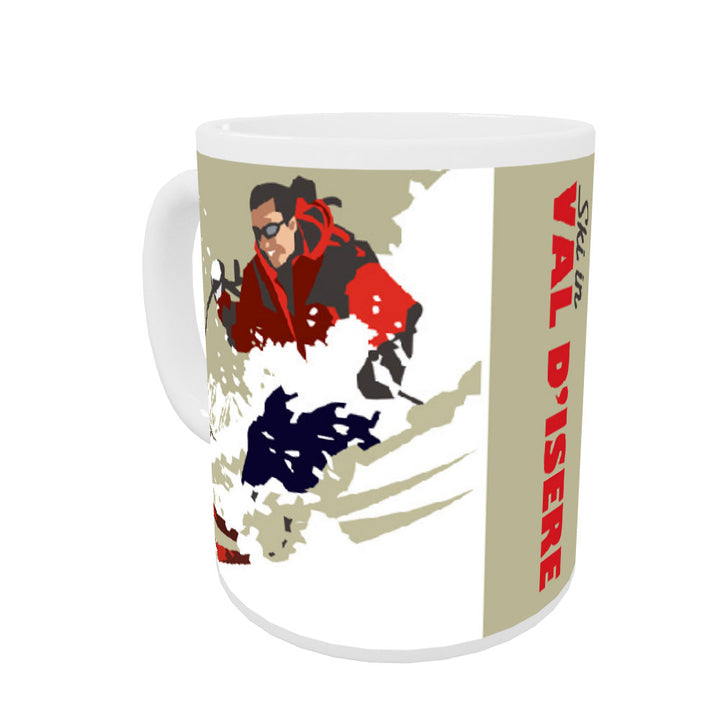 Ski in Val D'isere Coloured Insert Mug