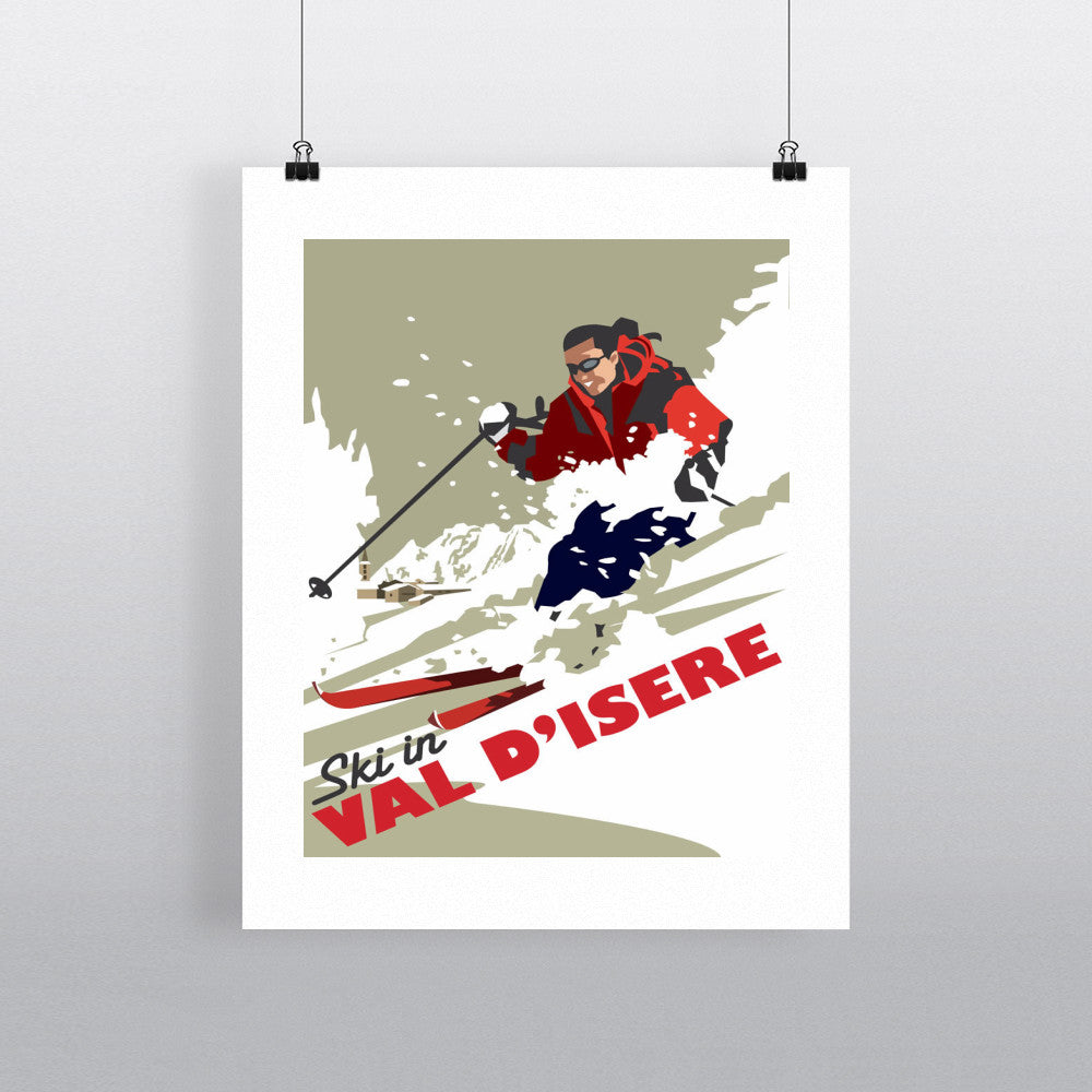 Ski in Val D'isere - Art Print