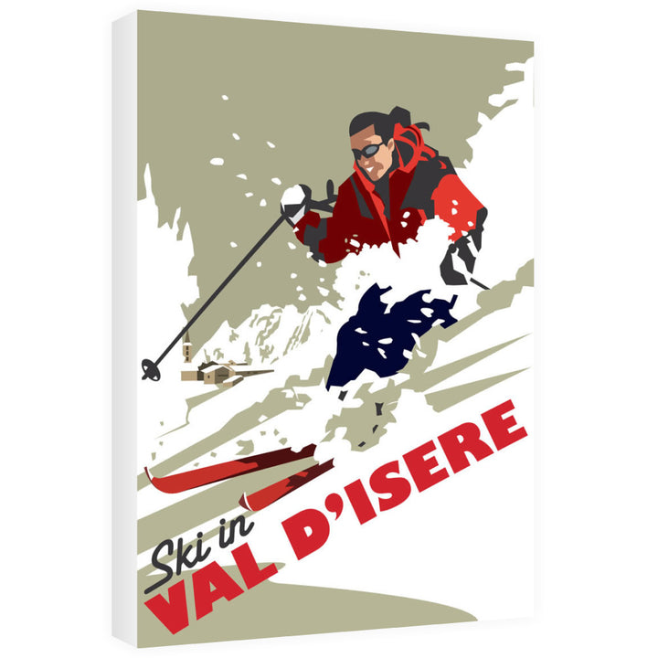 Ski in Val D'isere Canvas