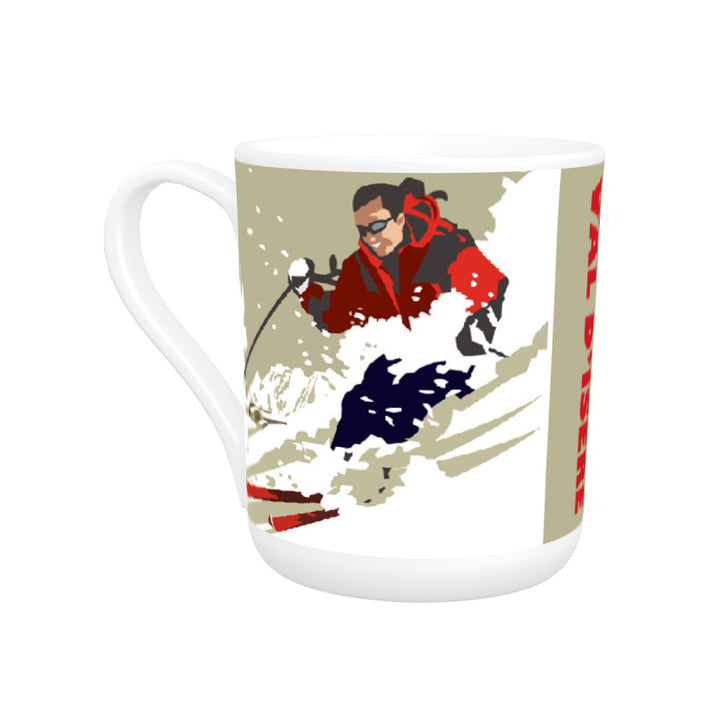 Ski in Val D'isere Bone China Mug