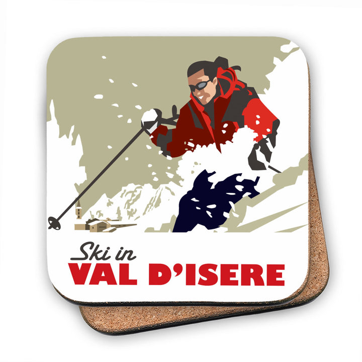 Ski in Val D'isere MDF Coaster