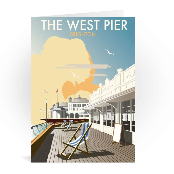 The West Pier, Brighton Greeting Card 7x5