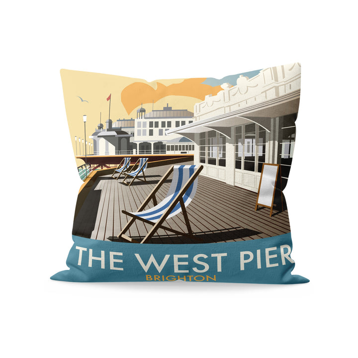 The West Pier, Brighton Fibre Filled Cushion
