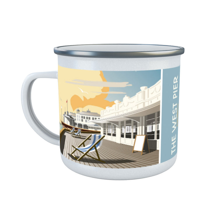 The West Pier, Brighton Enamel Mug