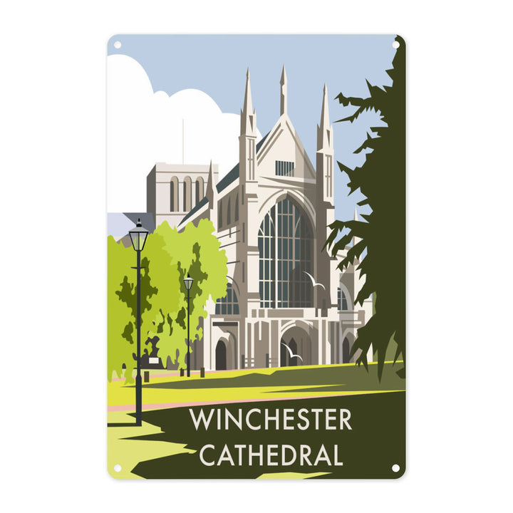 Winchester Cathedral Metal Sign
