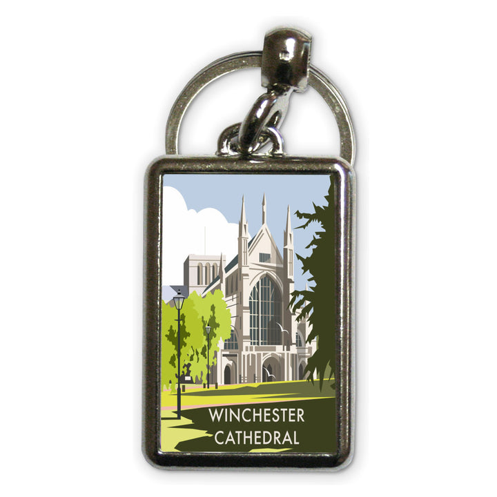 Winchester Cathedral Metal Keyring