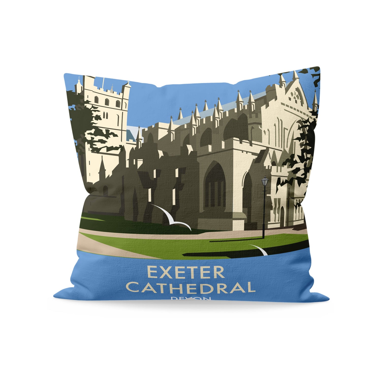Exeter Cathedral, Devon Fibre Filled Cushion