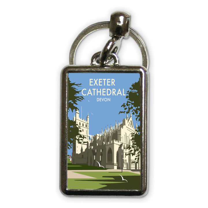 Exeter Cathedral, Devon Metal Keyring