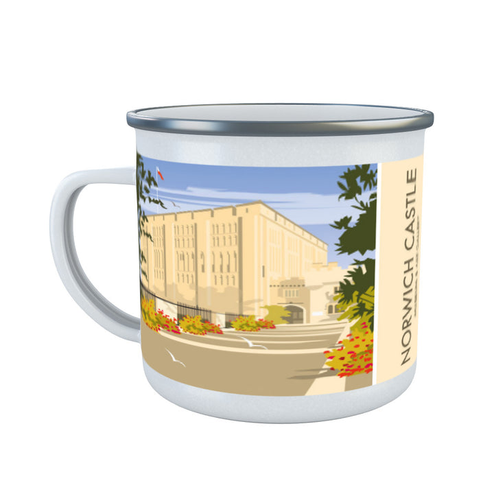 Norwich Castle, Norfolk Enamel Mug