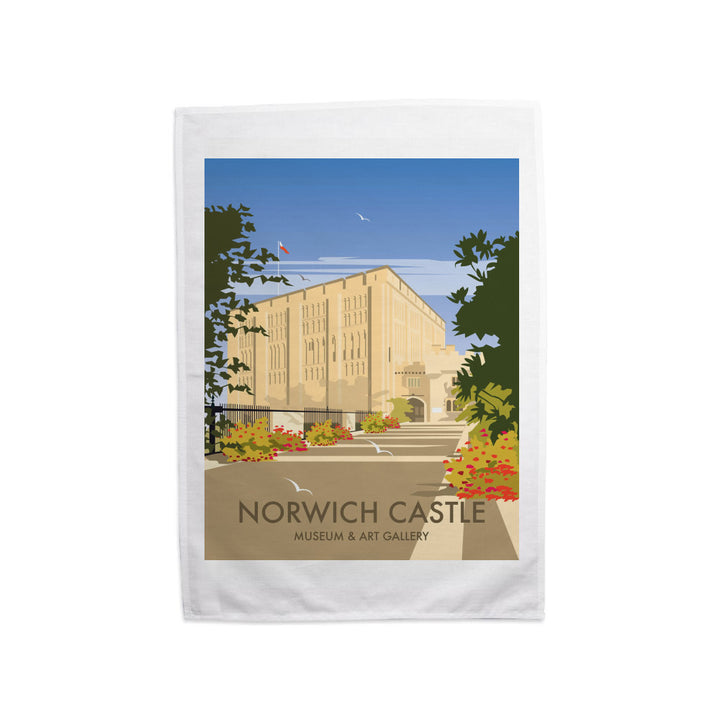 Norwich Castle, Norfolk Tea Towel