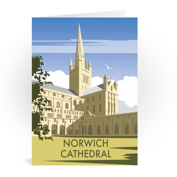 Norwich Cathedral, Norfolk Greeting Card 7x5