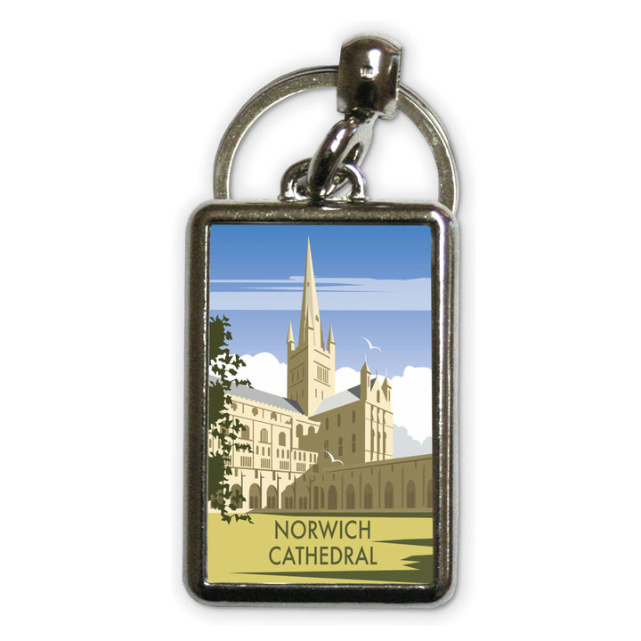 Norwich Cathedral, Norfolk Metal Keyring