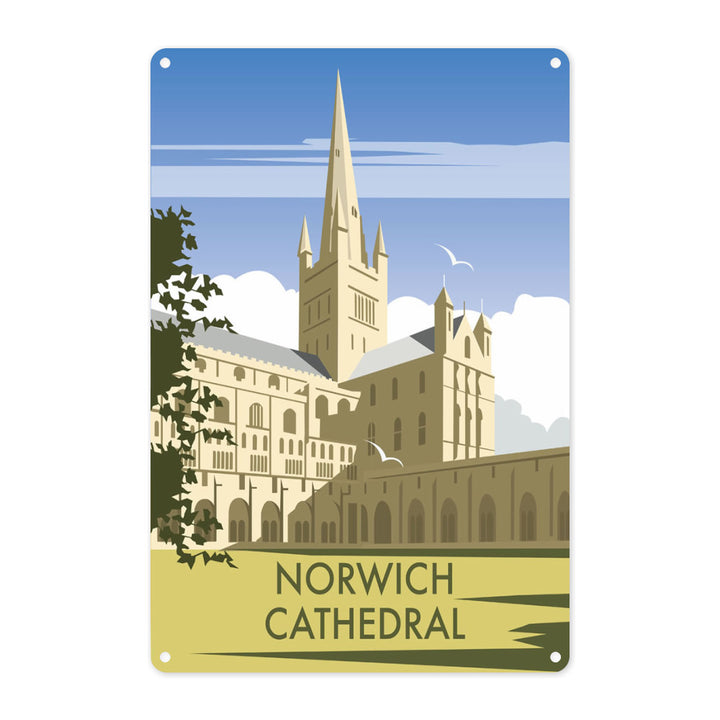 Norwich Cathedral, Norfolk Metal Sign