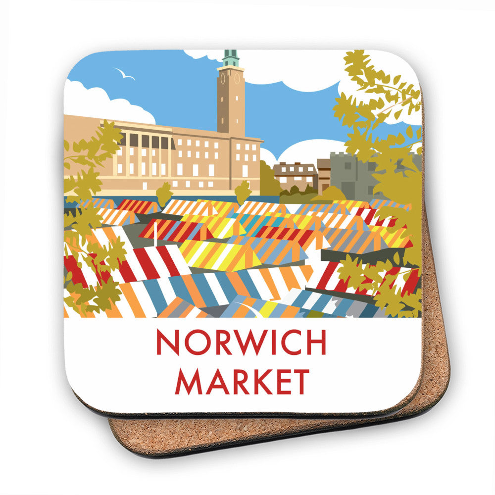Norwich Market, Norfolk MDF Coaster