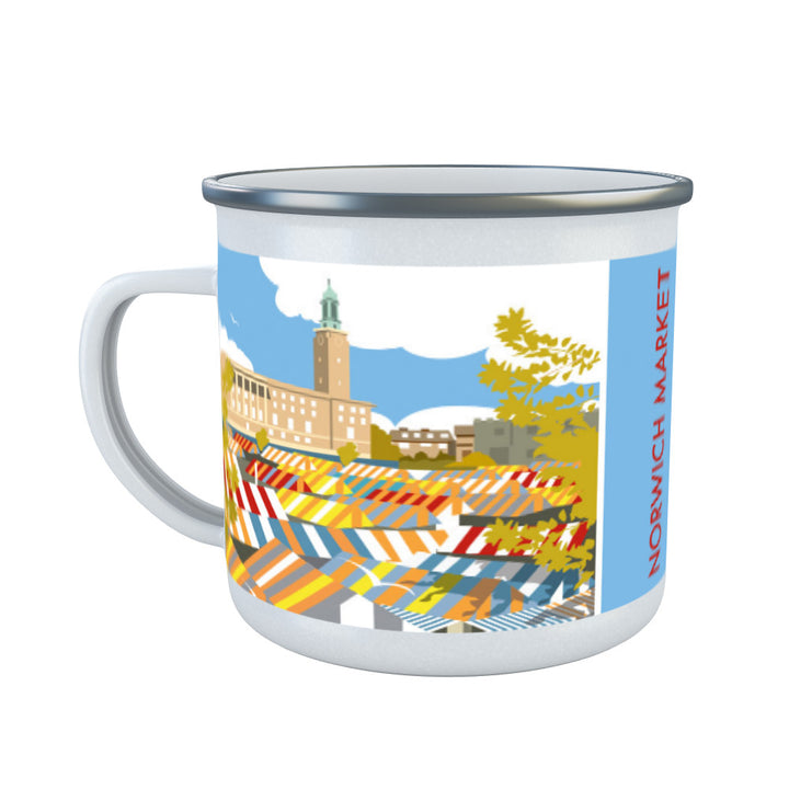 Norwich Market, Norfolk Enamel Mug